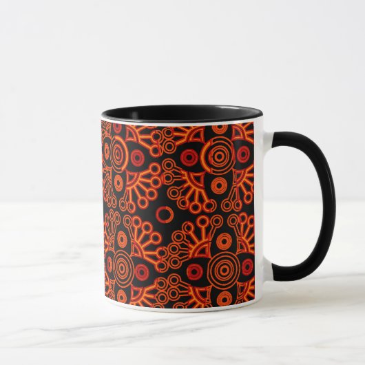 Mug dentelle rouge (Droite)