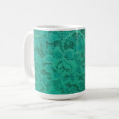 Mug Dentelle turquoise (Devant gauche)