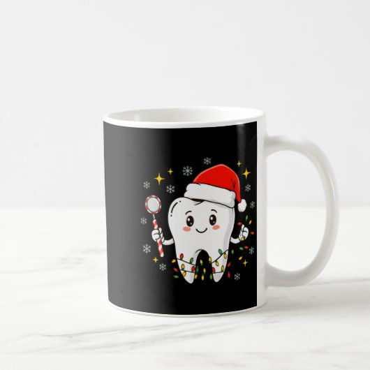 Mug Dentist Christmas Teeth Xmas Lights Funny Dental S (Droite)