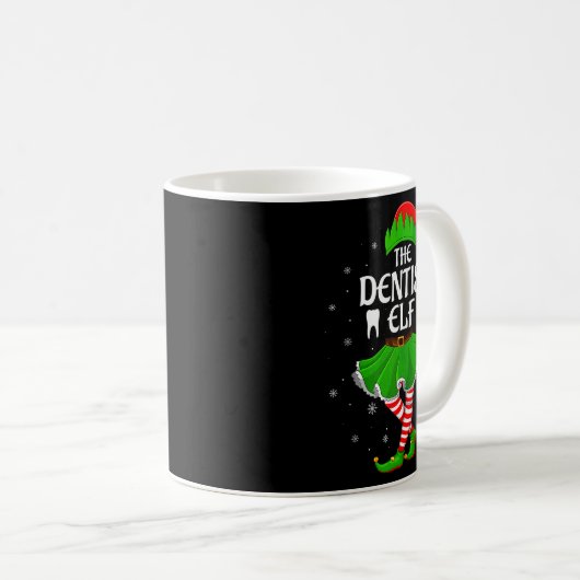 Mug Dentist Elf Christmas Family Girls Women Elf Squad (Devant droit)