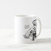 Mug Dentiste amusant croquis (Devant droit)