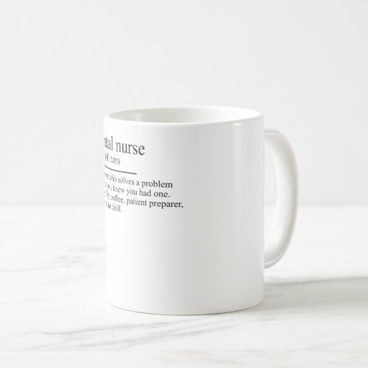Mug Dentiste assistant définition ZFA Dentist (Devant droit)