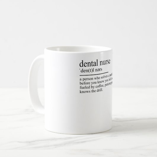 Mug Dentiste assistant définition ZFA Dentist (Devant gauche)