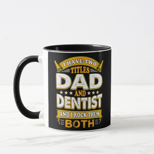 Mug Dentiste Bouche Docteur Hygiène bucale Dentaire Pè (Gauche)