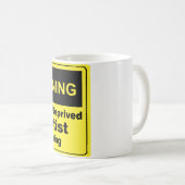 Mug Dentiste d'avertissement de caféine (Devant droit)