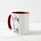 Mug Dentiste de la figure Stick (Devant gauche)