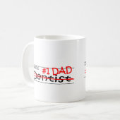 Mug Dentiste de papa du travail (Devant gauche)
