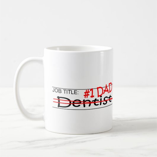 Mug Dentiste de papa du travail (Gauche)
