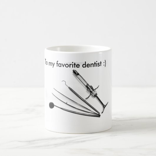 Mug Dentiste, dentiste, effiloche (Centre)