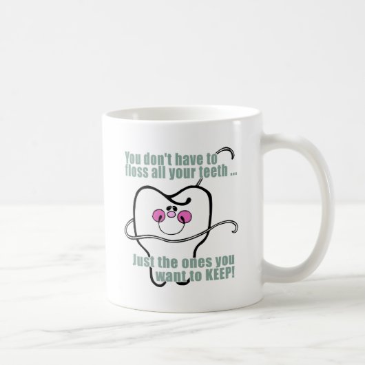 Mug Dentiste et hygiéniste dentaire drôles (Droite)