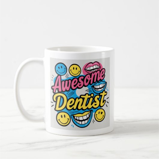 Mug Dentiste génial merci (Gauche)
