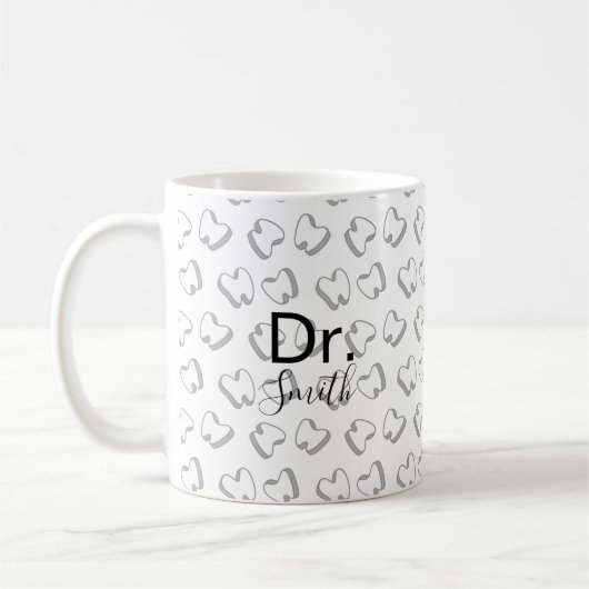 Mug Dentiste Hygiéniste Adjoint dentaire Cute Toth (Gauche)