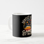 Mug Dentiste Par Jeu De Jour Par Nuit (Devant gauche)
