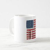 Mug Dentiste Patriotique Dent Drapeau (Devant gauche)
