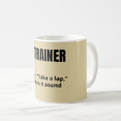 Mug d'entraînement sportif avec définition amusant (Devant droit)