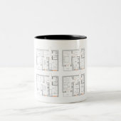 Mug d'entreprise avec plan détaillé (Centre)