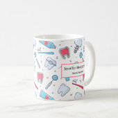 Mug Dents et outils Motif dentaire (Devant droit)