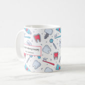 Mug Dents et outils Motif dentaire (Devant gauche)