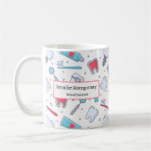 Mug Dents et outils Motif dentaire (Gauche)