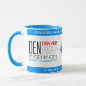 Mug Denver, États-Unis élégant (Gauche)