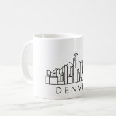 Mug Denver Skyline - Design Cityscape (Devant gauche)