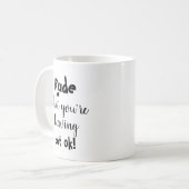 Mug Départ Drôle Présent Pour Le Travailleur (Devant gauche)