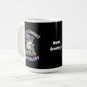 Mug Départ pour engager Tom Foolery Frog Funny Meme (Devant gauche)