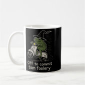 Mug Départ Pour Engager Tom Foolery Funny Frog sorcier (Gauche)