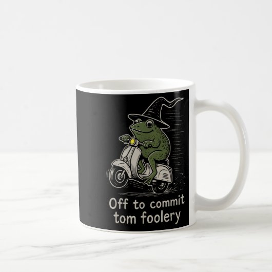 Mug Départ Pour Engager Tom Foolery Funny Frog sorcier (Droite)