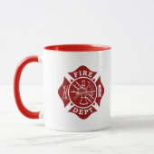 Mug Département du feu/tasse croix maltaise de (Gauche)