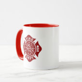 Mug Département du feu/tasse croix maltaise de (Devant gauche)