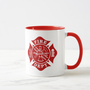 Mug Département du feu/tasse croix maltaise de