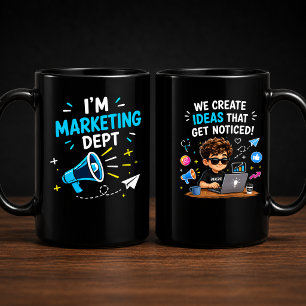 Mug Département Marketing Équipe de bureau drôle