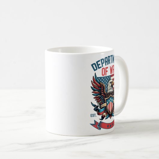 Mug Department Of War Established 2025 Dow  (Devant droit)
