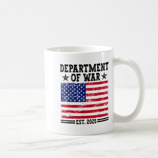 Mug Department Of War Usa Camouflage Flag Department O (Droite)