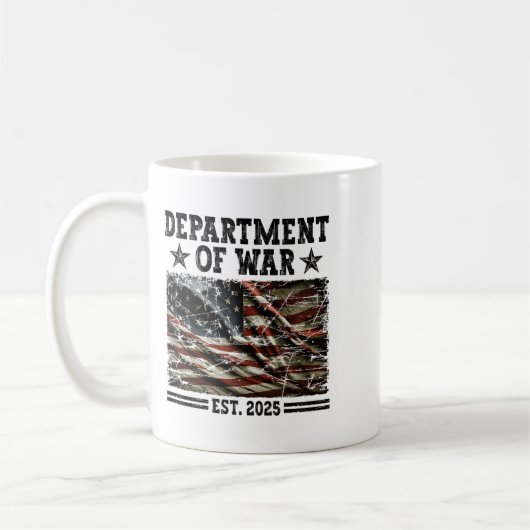 Mug Department Of War Usa Camouflage Flag Department O (Gauche)
