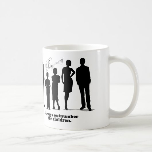 Mug Dépassez toujours les enfants - Polyamory (Droite)