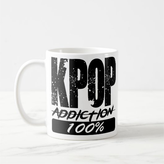 Mug Dépendance 100% de KPOP (Gauche)