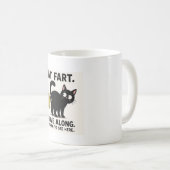 Mug Déplacement de pet de chat - Rien à voir ici, c'es (Devant droit)