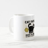 Mug Déplacement de pet de chat - Rien à voir ici, c'es (Devant gauche)