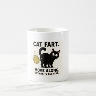 Mug Déplacement de pet de chat - Rien à voir ici, c'es