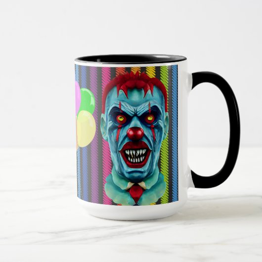 Mug Déplaisant Killer Clown Zombie Horror Art (Droite)