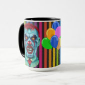 Mug Déplaisant Killer Clown Zombie Horror Art (Devant gauche)