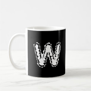 Mug Déplaisant Monogramme blanc sur noir