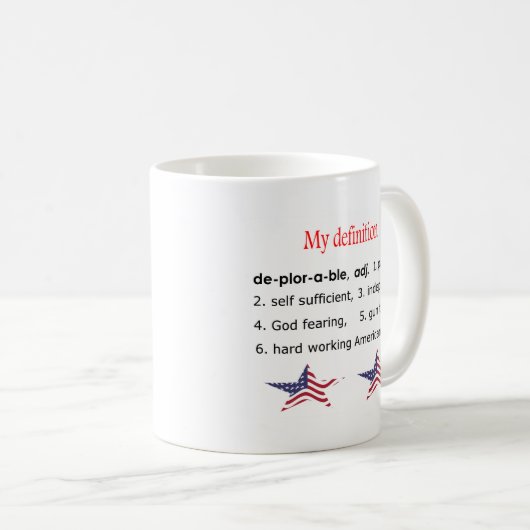 Mug Déplorable, ma définition (Devant droit)