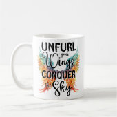 Mug Déployez vos ailes conquérir le ciel, Motivationne (Gauche)