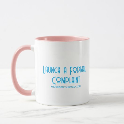 Mug Déposer une plainte officielle (Gauche)