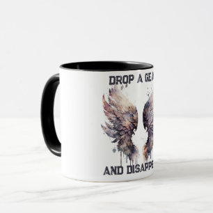 Mug Déposez un engrenage et disparaissez, Moto