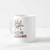 Mug Dérive Festive | Humour des Fêtes de Noël avec des (Devant gauche)