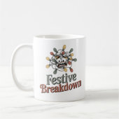 Mug Dérive Festive | Humour des Fêtes de Noël avec des (Gauche)